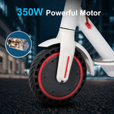 350W Foldable Electric Scooter – 36V 10.4Ah 8.5 Inch Portable E-Scooter with App